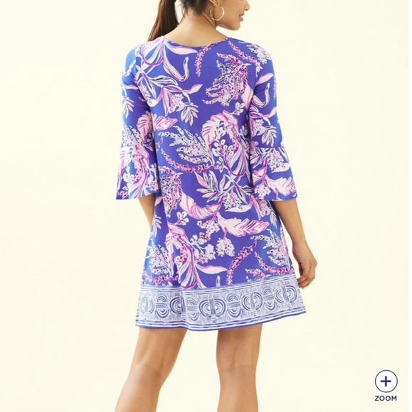 NWT Lilly Pulitzer Ophelia Swing Dress Blue XXS - Picture 4 of 6